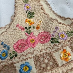 Handmade Floral Embroidered Girls Sundress